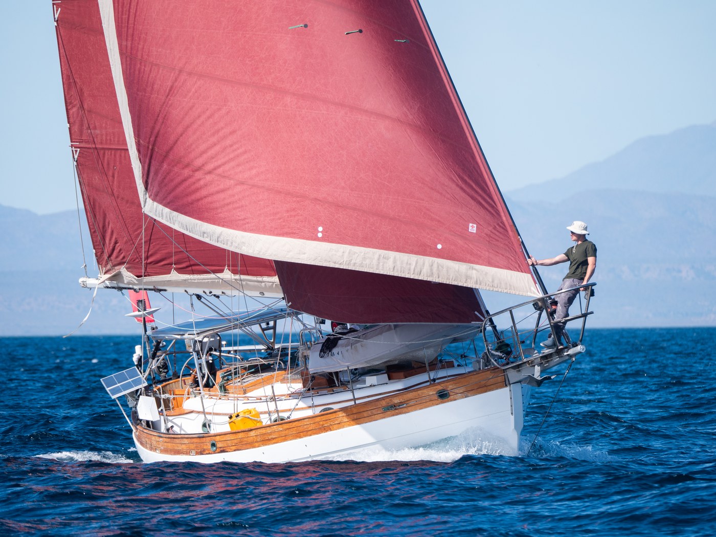 Under sail